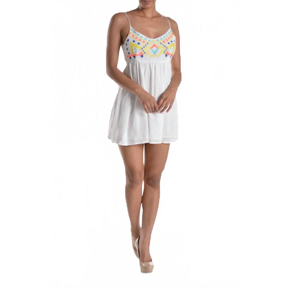 NEW A.PEACH embroidered coverup dress in white